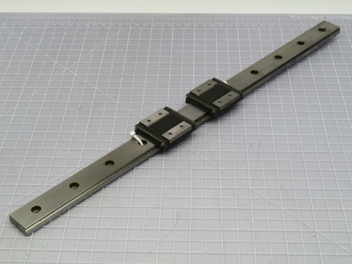 Lot of 2 THK RSR12WZM 31070 Bearing Blocks on a 18 1/2 In Rail  For Sale