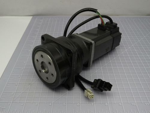 Mitsubishi HC-MFS43  AC Servo Motor w reducer ANFX-P20F-2RL3-21  For Sale