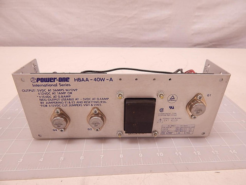 POWER ONE HBAA-40W-A POWER SUPPLY T83482 POWER ONE HBAA-40W-A POWER SUPPLY T83482
