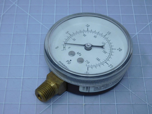 Marsh Instrument Company J4642    0-30 lbs 23k Pressure Gauge 2.5 in. Dial For Sale