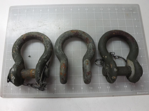 LOT OF 3 90202 MILITARY SHACKLE T50519