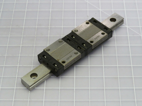 Lot of 2 THK SRS12M  Linear Bearing Block on a 4.5 in Rail  For Sale