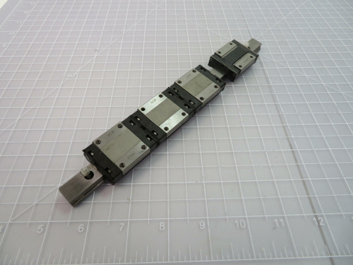 Lot of 4 THK RSR15ZM  Linear Bearing Block on a 9.5 in Rail  For Sale