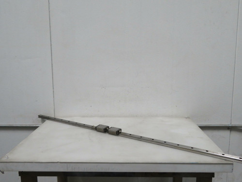 Lot of 2 THK SR20  Linear Bearing Block on a 46.5 in Rail  For Sale