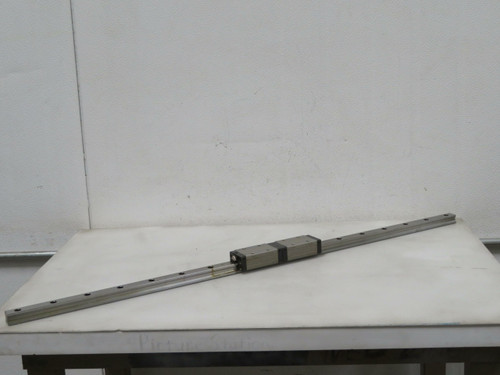 Lot of 2 THK SHS25  Linear Bearing Block on a 38.5 in Rail  For Sale