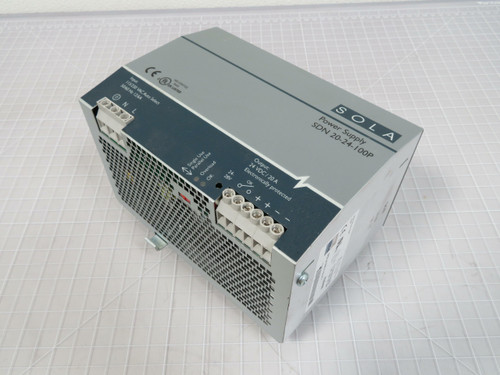 Sola SDN 20-24-100P  Power Supply 24VDC 20A  For Sale