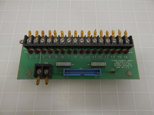 WATKINS JOHNSON 978151-001 A00027 TT/SSR INTERFACE BOARD T61972
