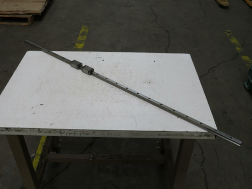 Lot of 2  R162211320 7210 Bearings w Linear Slide Rail 50 In  For Sale