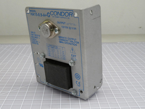 Condor HA15-0.9-A+G  Power Supply 12/15 VDC 0.9A  For Sale