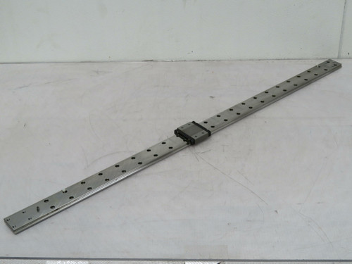 NSK LE15  Linear Bearing Blocks on a 37 in Rail  For Sale