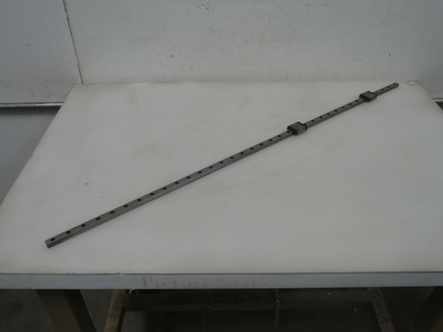 Lot of 2 IDK LWL12 BCS  Linear Bearing Blocks on a 34 In Rail  For Sale