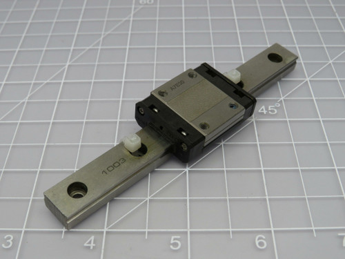 THK SRS 12  Linear Bearing Block on a 5 1/2 In Rail  For Sale