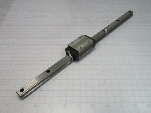THK SHS15  Linear Bearing Block on a 15 In Rail  For Sale