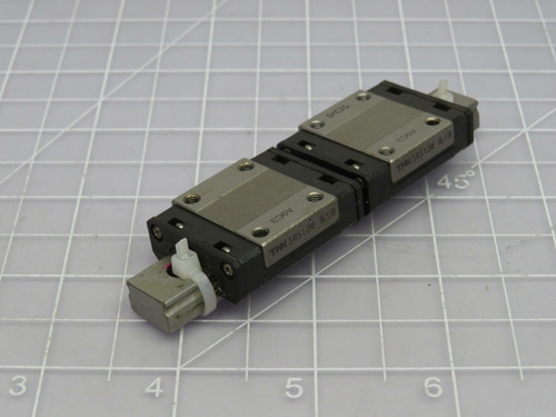 Lot of 2 THK SRS12M 8L176 Linear Bearing Blocks on a 3.5 In Rail  For Sale