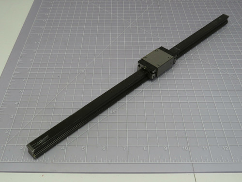 REXROTH R162211320 491 7210 LINEAR BEARING BLOCK ON A 18 IN RAIL T188183