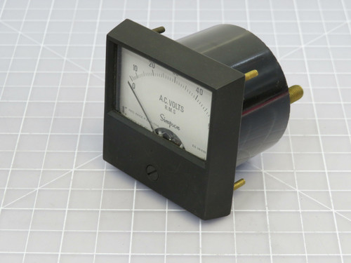 Simpson 2152 17688 AC Volts Panel Meter  For Sale