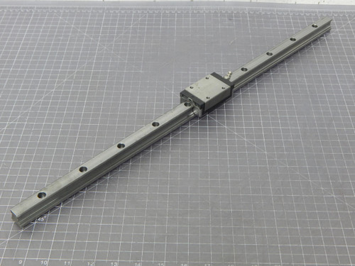 AR MN B VON-B L107-4.7/-3 LINEAR BEARING BLOCKS ON A 24 IN RAIL TK312