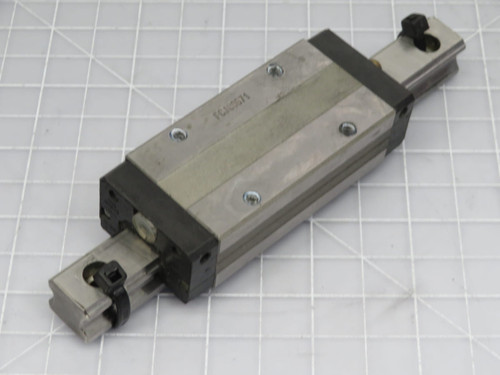 THK  FCJ00671 SHS15 Linear Bearing Block on a 5.5 in Rail  For Sale