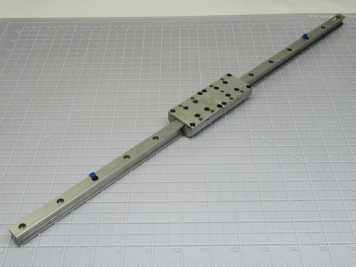 Lot of 2  RK-FD 12S0  Linear Bearing Block on a 21 in Rail  For Sale