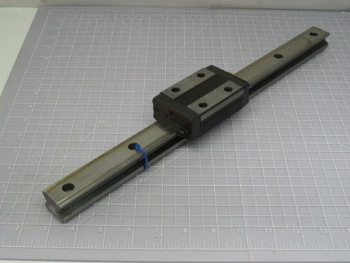 THK SR30  Linear Bearing Blocks on a 17.5 in Rail  For Sale