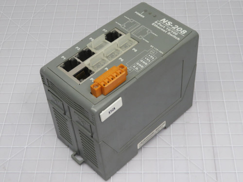 ICP  NS-208  8-Port Industrial 10/100 Base-TX Ethernet Switch  For Sale