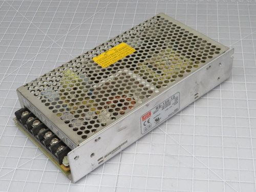 MEAN WELL RS-150-12 AC-DC SINGLE OUTPUT ENCLOSED POWER SUPPLY T200673 MEAN WELL RS-150-12 AC-DC SINGLE OUTPUT ENCLOSED POWER SUPPLY T200673