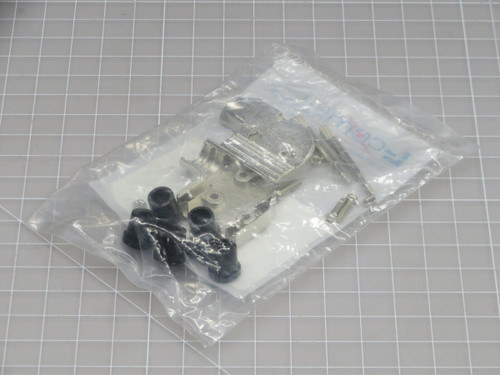 L-Com  SDRA9AG  Right Angle Assembled D-Sub Hood Kit, DB9/HD15 Metal  For Sale