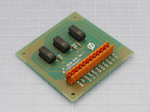 ELECTROVERT  6-1860-080-02-1  THERMOCOUPLE CONNECTOR BOARD  For Sale