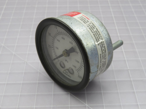 MARSH  J2454 29-0278 0-200 PSI 0-1400 KPA Gauge   For Sale
