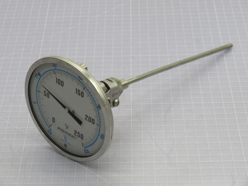 Ashcroft  2925734  0-25F -20-120C  BIMETAL THERMOMETER  For Sale