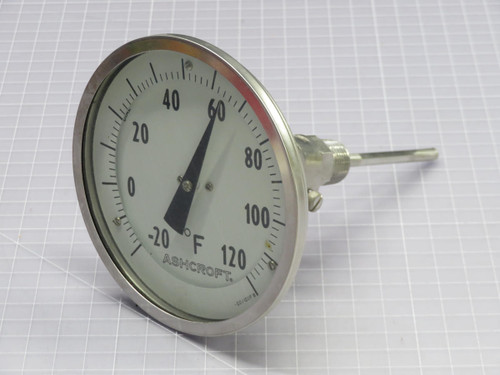 ASHCROFT  50 E160 E 040-20\120F  THERMOMETER  For Sale