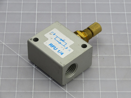 CAMOZZI  RFU1/4  INLINE FLOW CONTROL VALVE  For Sale CAMOZZI  RFU1/4  INLINE FLOW CONTROL VALVE  For Sale