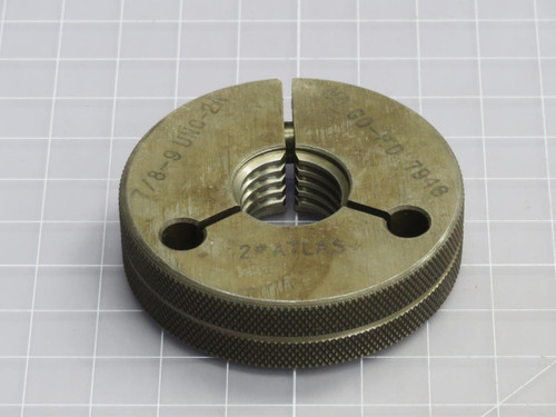 Atlas  7/8-9 UNC-2A  Thread Ring Gage  For Sale
