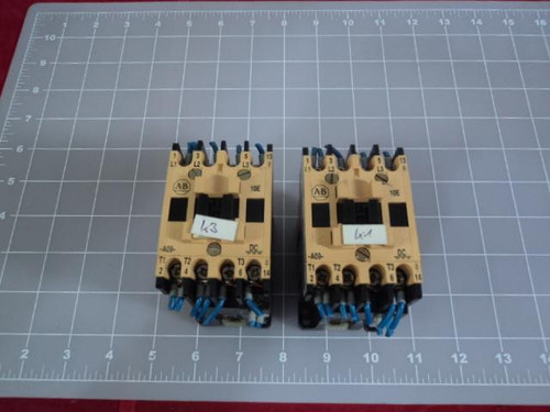2 ALLEN BRADLEY 100-A09NZ3 SER B CONTACTOR RELAY T11894