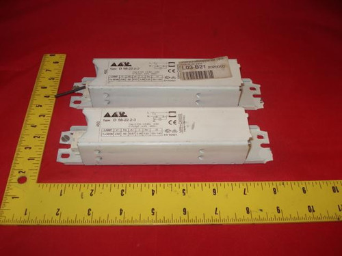 2 MAY+CHRISTE D58-22.2-3 BALLASTS T9440