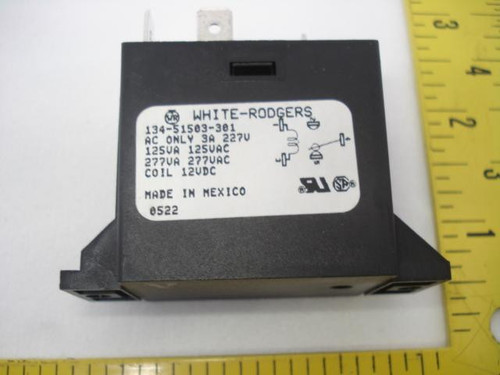 WHITE RODGERS 134-51503-301 RELAY 12VDC COIL T8376 WHITE RODGERS 134-51503-301 RELAY 12VDC COIL T8376