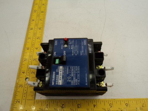 MITSUBISHI NV30-KC CIRCUIT BREAKER 20A 30MA AC100-200V 5KA T20248