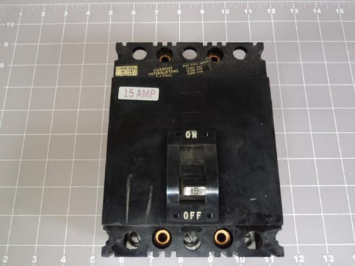 SQUARE D FAL-36015 CIRCUIT BREAKER 15A 600V T12054