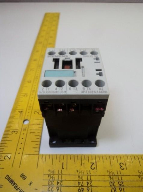 SIEMENS 3RT1316-1AK60 20A 600VAC CONTACTOR T15963