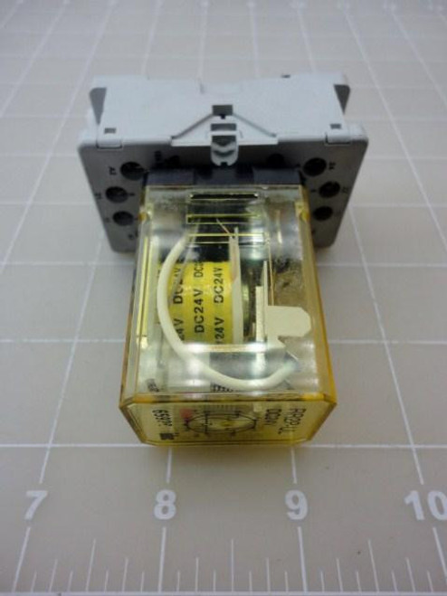 IDEC RR2P-UL-DC24V RELAY 10AMP 2POLE DOUBLE THROW 10A 8PIN W/LED T15580