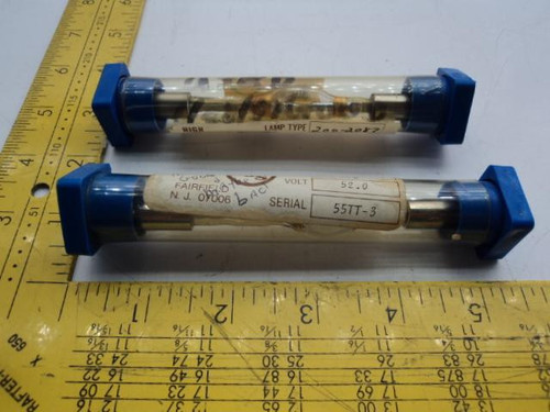 LOT OF 2 TJS 200-2086 INDUSTRIAL LAMPS 3.8 CUR 52V T18495