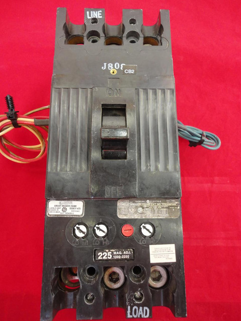 GE TFK236F000  CIRCUIT BREAKER 3-PO 225A 600VAC T20350