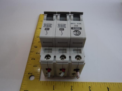 LOT OF 6 ALLEN-BRADLEY 1492 ACB CIRCUIT BREAKERS  2A T17295