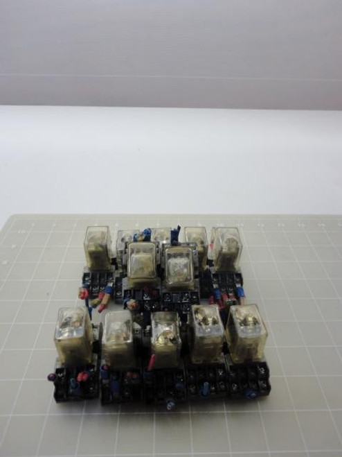 LOT OF 12 AMF POTTER & BRUMFIELD KHU17A11N CUBE RELAY T15566 LOT OF 12 AMF POTTER & BRUMFIELD KHU17A11N CUBE RELAY T15566