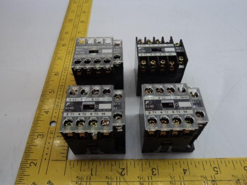 LOT OF 4 FUJI ELECTRIC SJ-0G 1JC0A0 CONTACTORS T19540