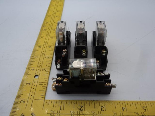 LOT OF 4 OMRON 2415C/G2R-1-SND RELAYS T19533