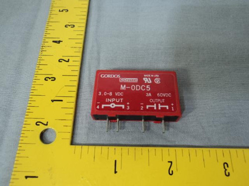 GORDOS M-0DC5 OUTPUT MODULE 3A 60VDC T12521