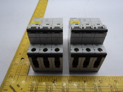 LOT OF 2 SIEMENS 5SY43 CIRCUIT BREAKERS T18952