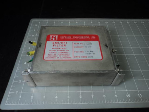 HOPKINS ENGINEERING F-55002 EMI/ RFI FILTER 30A 250VAC T13068