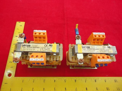 1 LOT OF 2 LENZE EZN3A1500H003 LINE FILTERS/REACTORS T20845